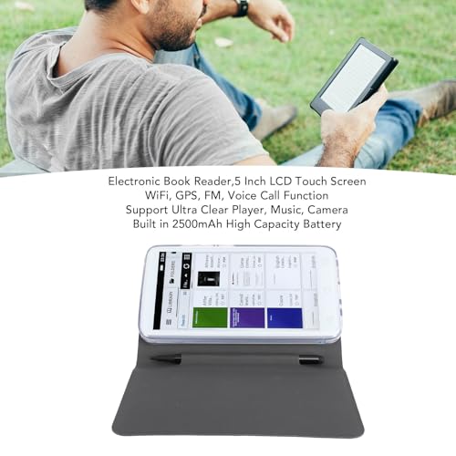 5 Inch Color Touch Screen Android Ebook Reader with 2 + 16GB Storage J1265