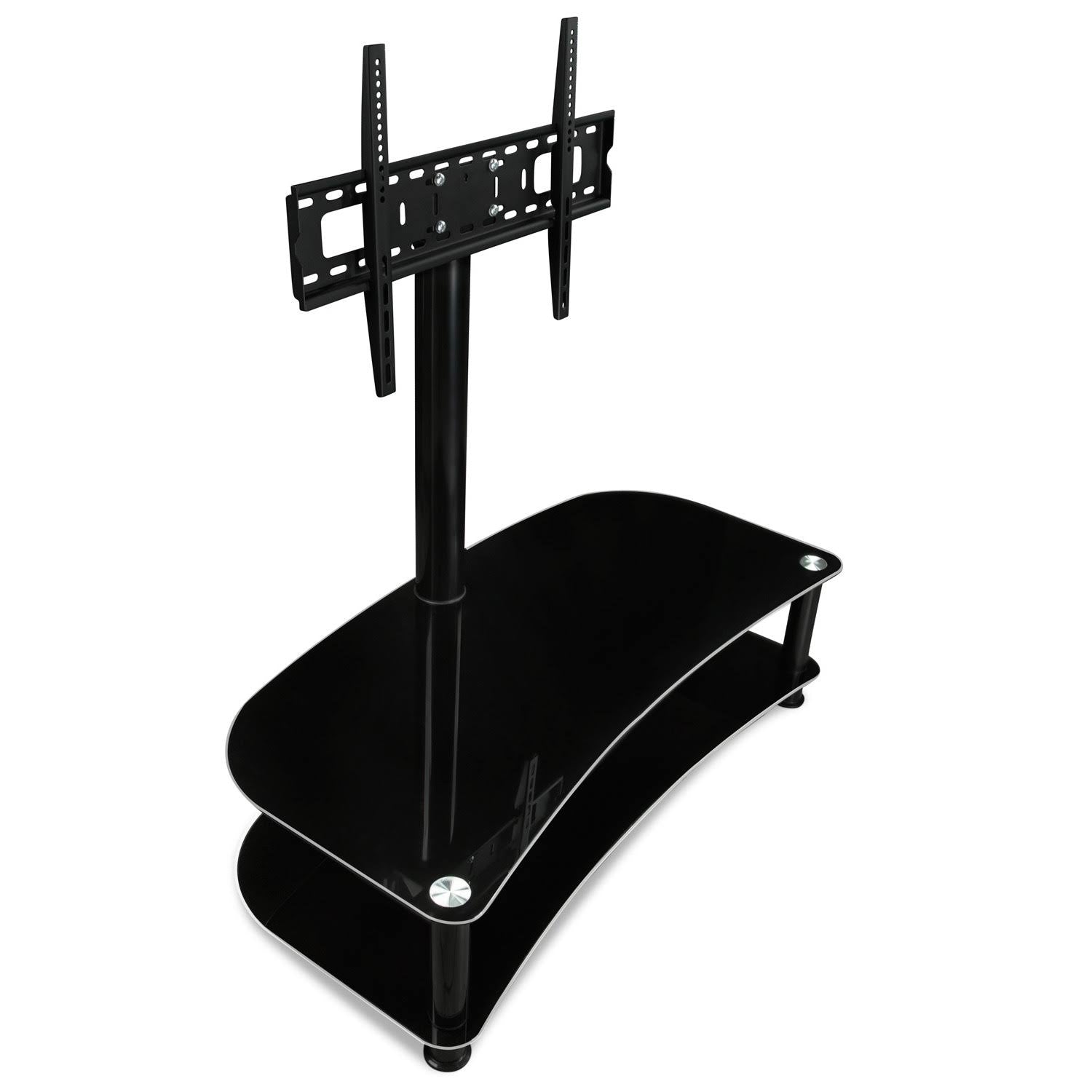 Floor TV Stand with Glass Shelves D27745