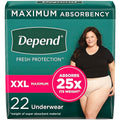 Disposable Maximum Blush Medium Adult Incontinence Underwear for Women, 30 Count G307238