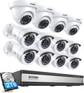 16 Channel 2TB Security Camera System with 12 x 2MP Weatherproof Cameras R8379