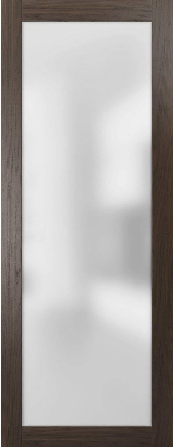 Frosted Glass Door Panel Slab 32 x 84 Solid Wood Core Interior Door E779392