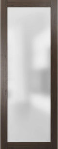 Frosted Glass Door Panel Slab 32 x 84 Solid Wood Core Interior Door E779392