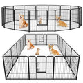 8 Panel 24" Height Metal Dog Playpen with Doors R689