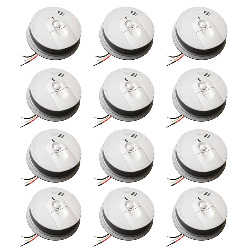 12-Pack Hardwired Smoke Detector with Ionization Sensor V545