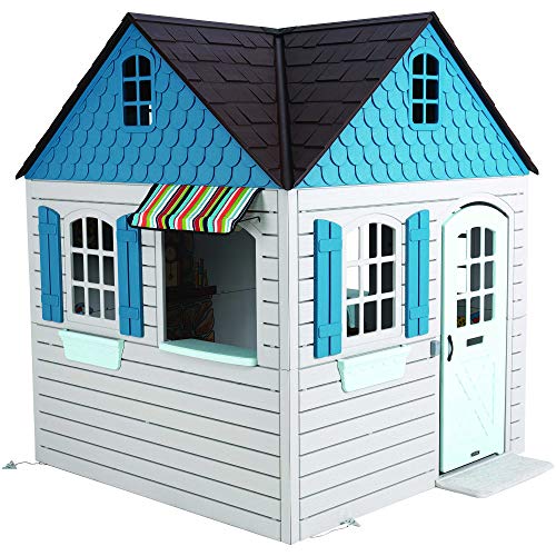 6ft x 6ft x 7 ft Tall Plastic Outdoor Playhouse F63871