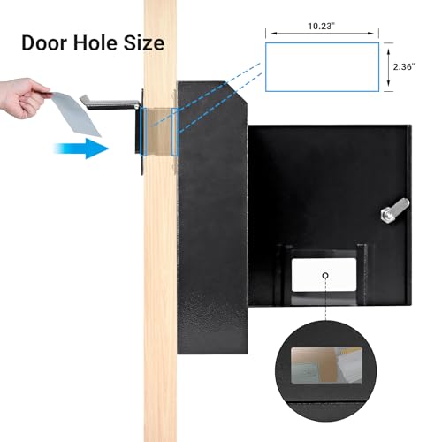 16.5" x 12.5" x 6" Adjustable Chute Deposit Safe Mail Box H839794