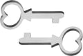 Miniature Cedar Chest Key Only 2pcs Q85358