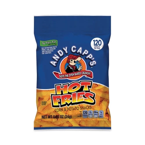 Hot Fries, Spicy Hot, 0.85 oz Bag, 72/Carton Y16194