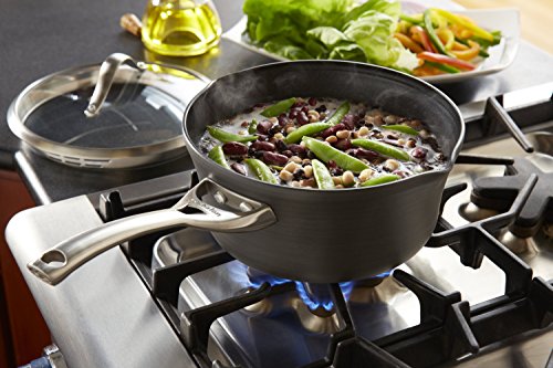 1 1/2-quart Black Hard-Anodized Aluminum Nonstick Sauce Pan G559