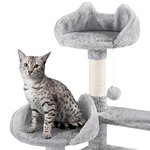 67in Multi-Level Cat Tree with Scratching Post H608