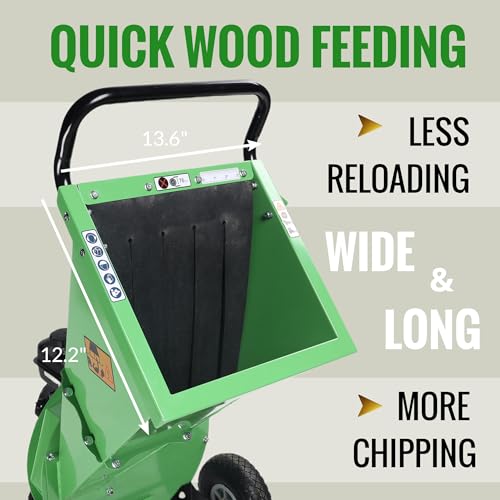 7HP 212cc Gas Powered Wood Chipper Shredder B94596