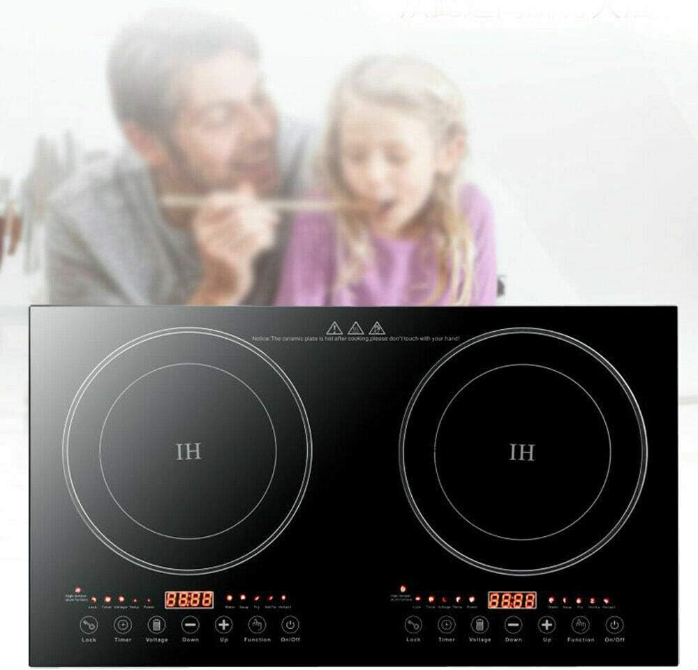 Dual Induction Cooktop 2400W Portable Electric Stove Burner Hot Plate R59324