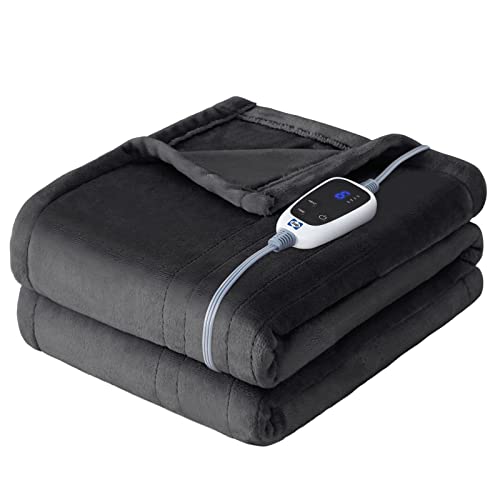 Beige Flannel Electric Blanket Full Size X223