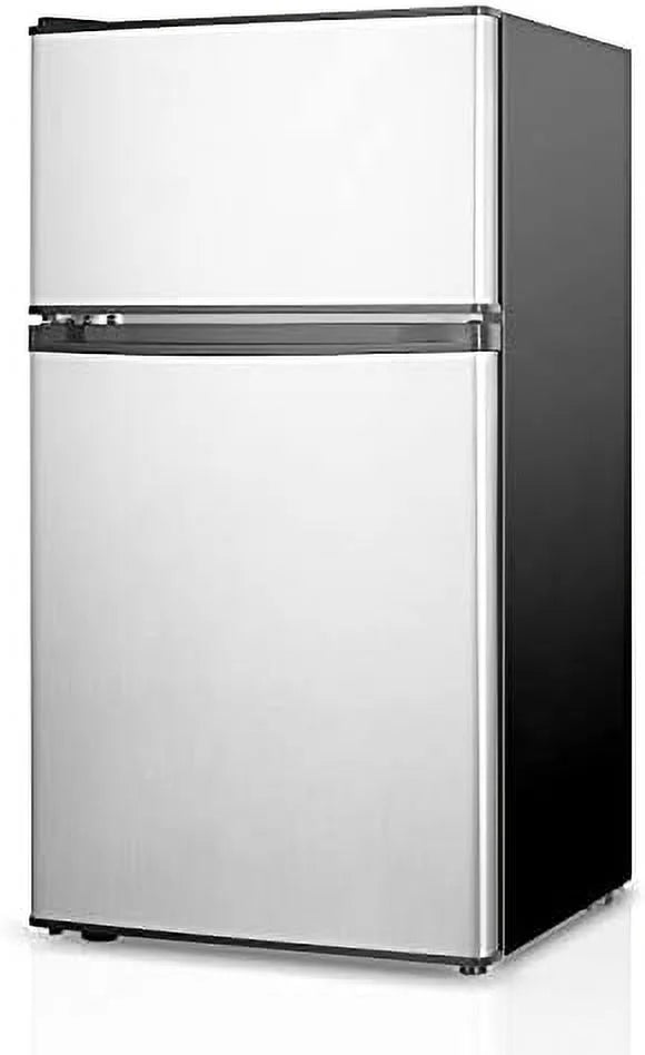 3.2 Cu.ft Mini Fridge with Freezer 2 Door Compact Refrigerator (Black) R57173