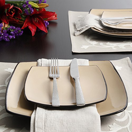 Red Stoneware Dinnerware Set, Service for 4 (16pc) X476