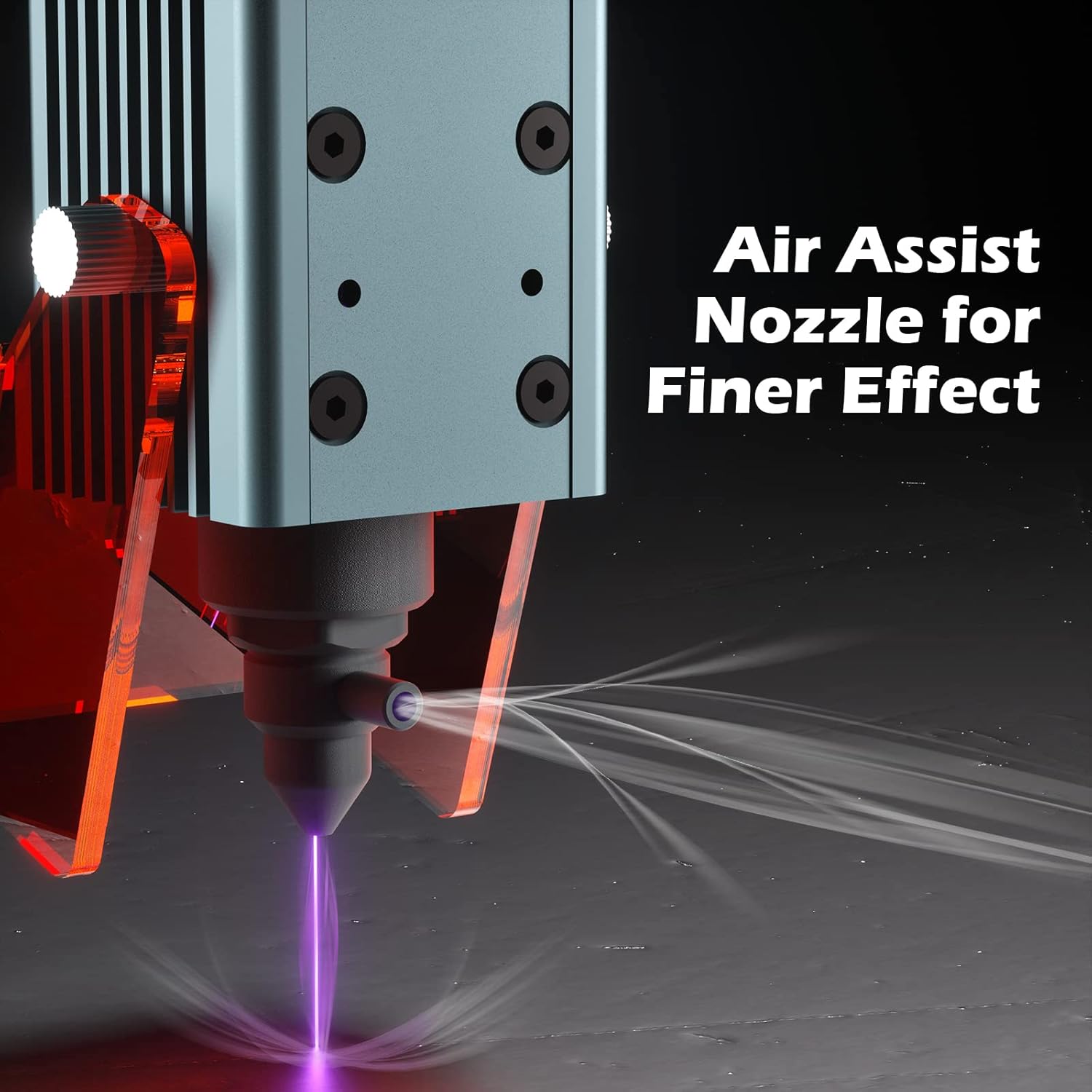 10W Compressed Spot Laser Module with Air Assist Nozzle E30911