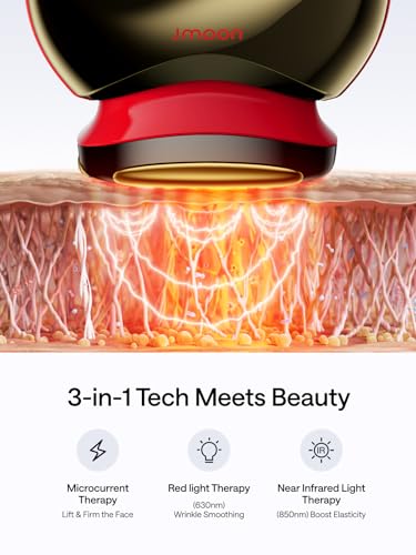 Facial Toning Device, Microcurrent Facial Device, Red Light Therapy, 4 Modes, 5 Intensity Levels Q93796