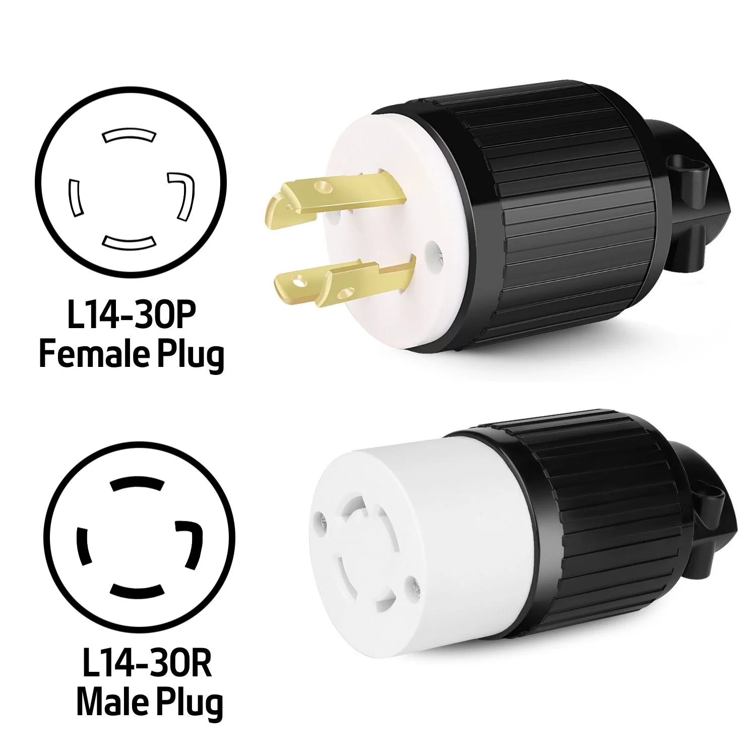 30 AMP 125/250V 3 Pole 4 Wire Locking Connector Z690