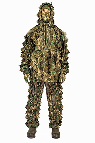 Camouflage Leafy Hunting Jacket with Hood R1093