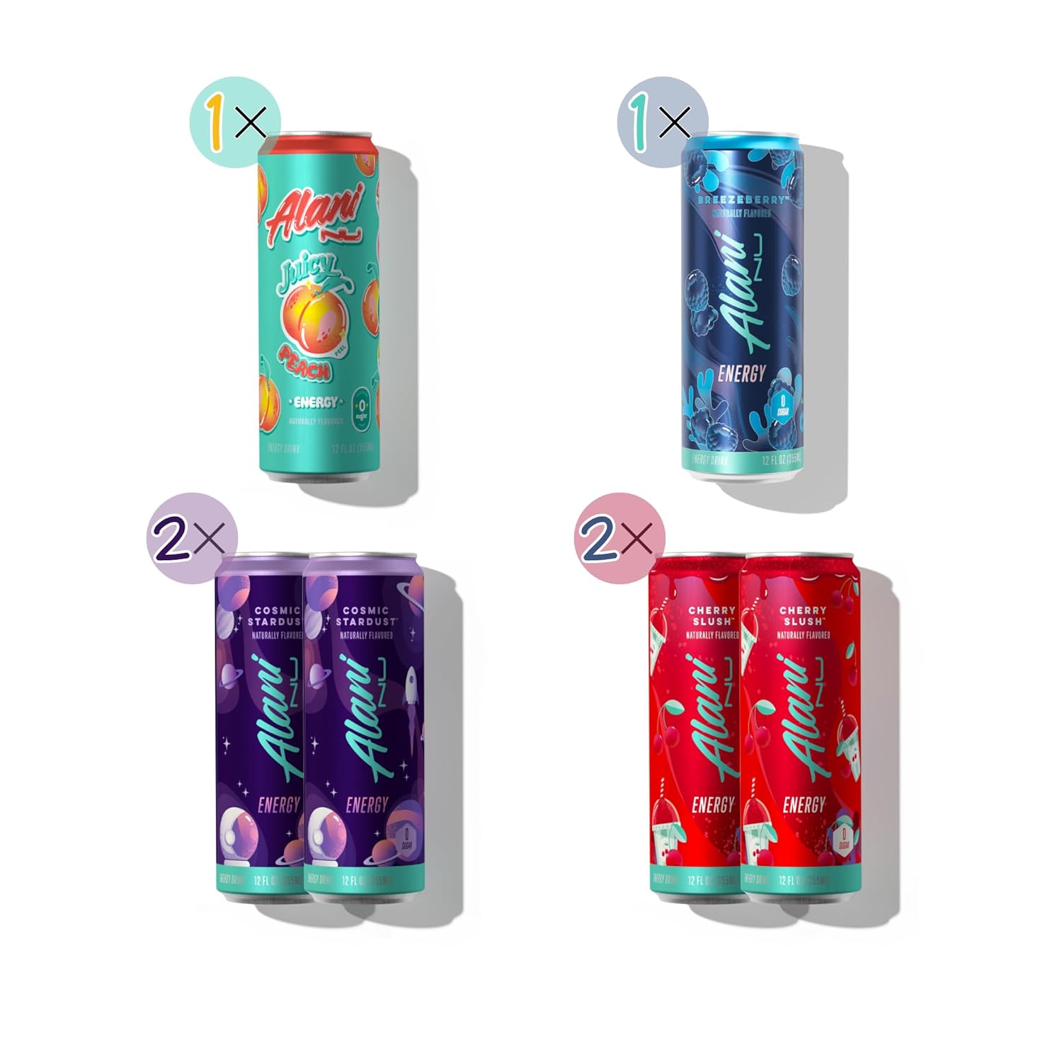 12 Fl Oz Cans (6 Pack) Low Calorie Sugar Free Energy Drink G6286