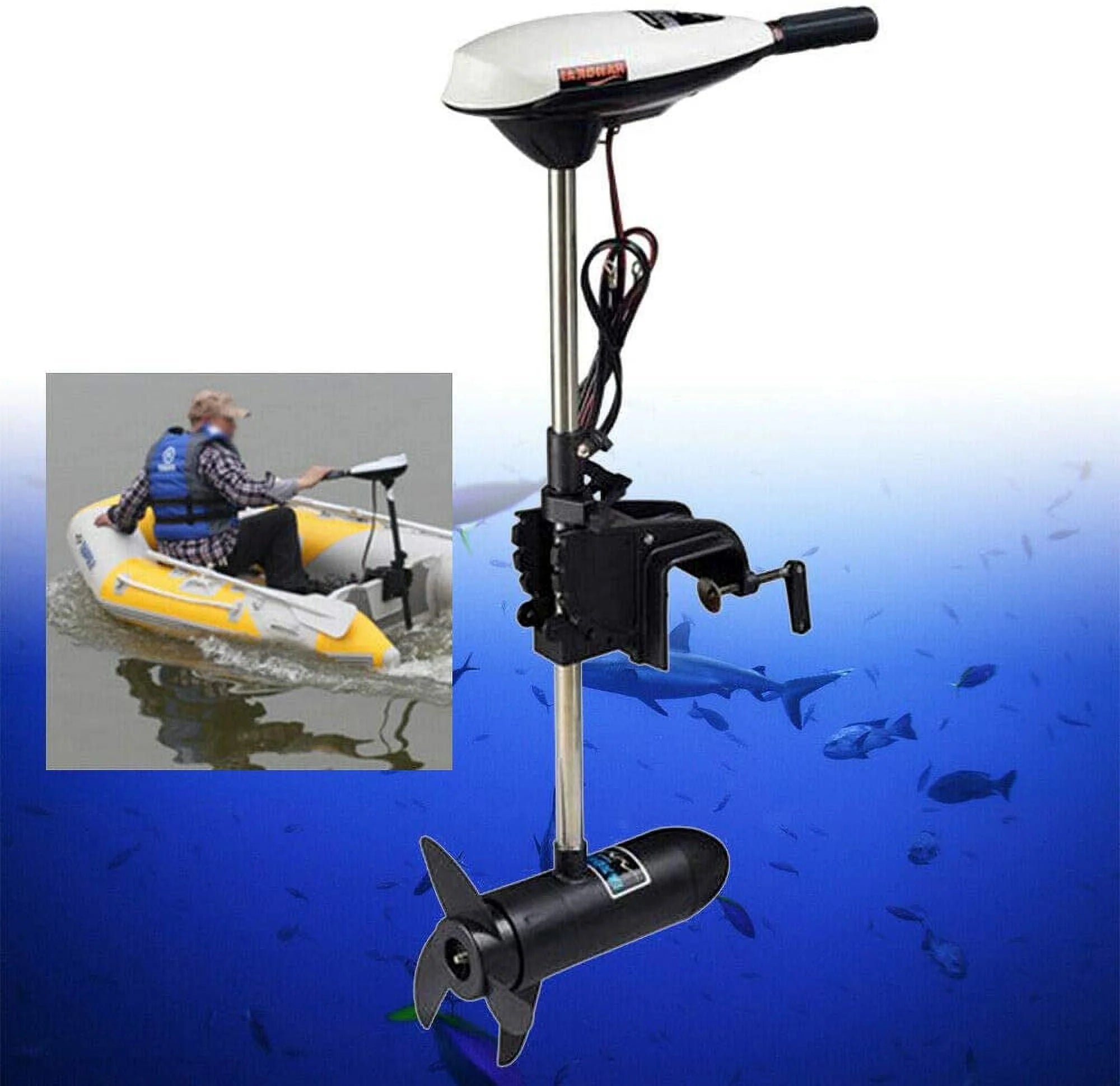 12V 65lb 660W Electric Outboard Motor C1612