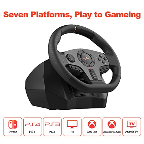 PC Steering Wheel with Linear Pedals J81779