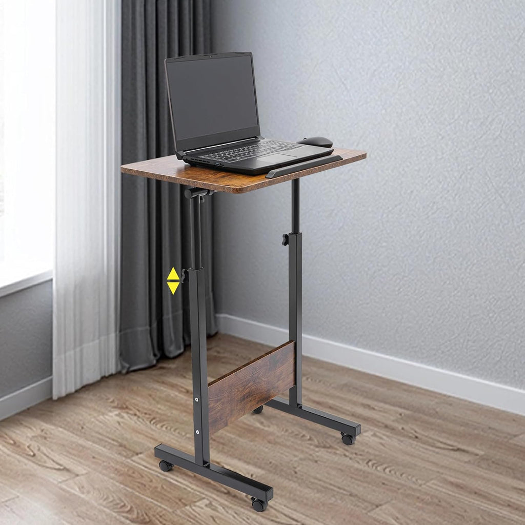 24 x 16 inch Adjustable Height Rolling Desk H2857