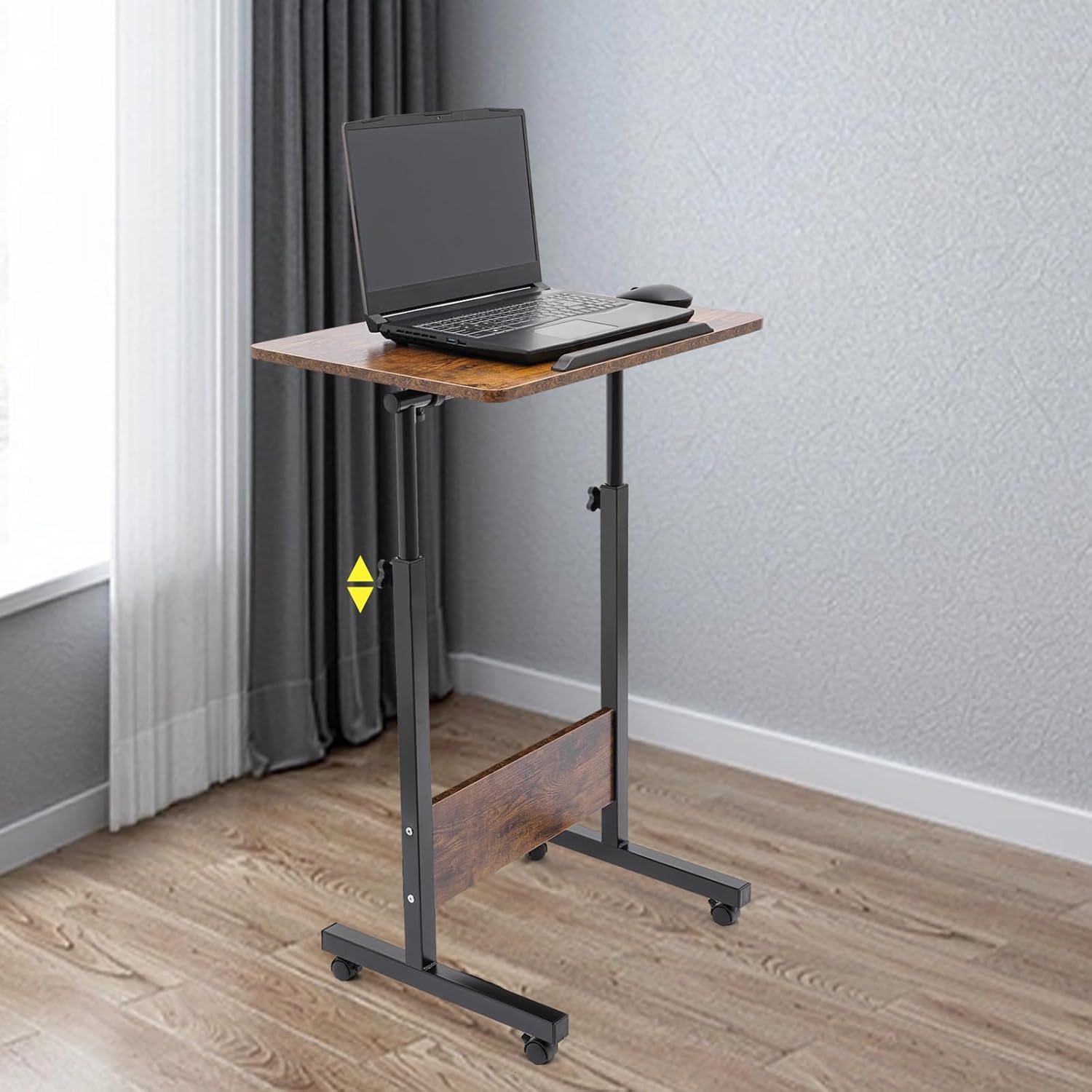 24 x 16 inch Adjustable Height Rolling Desk H2857