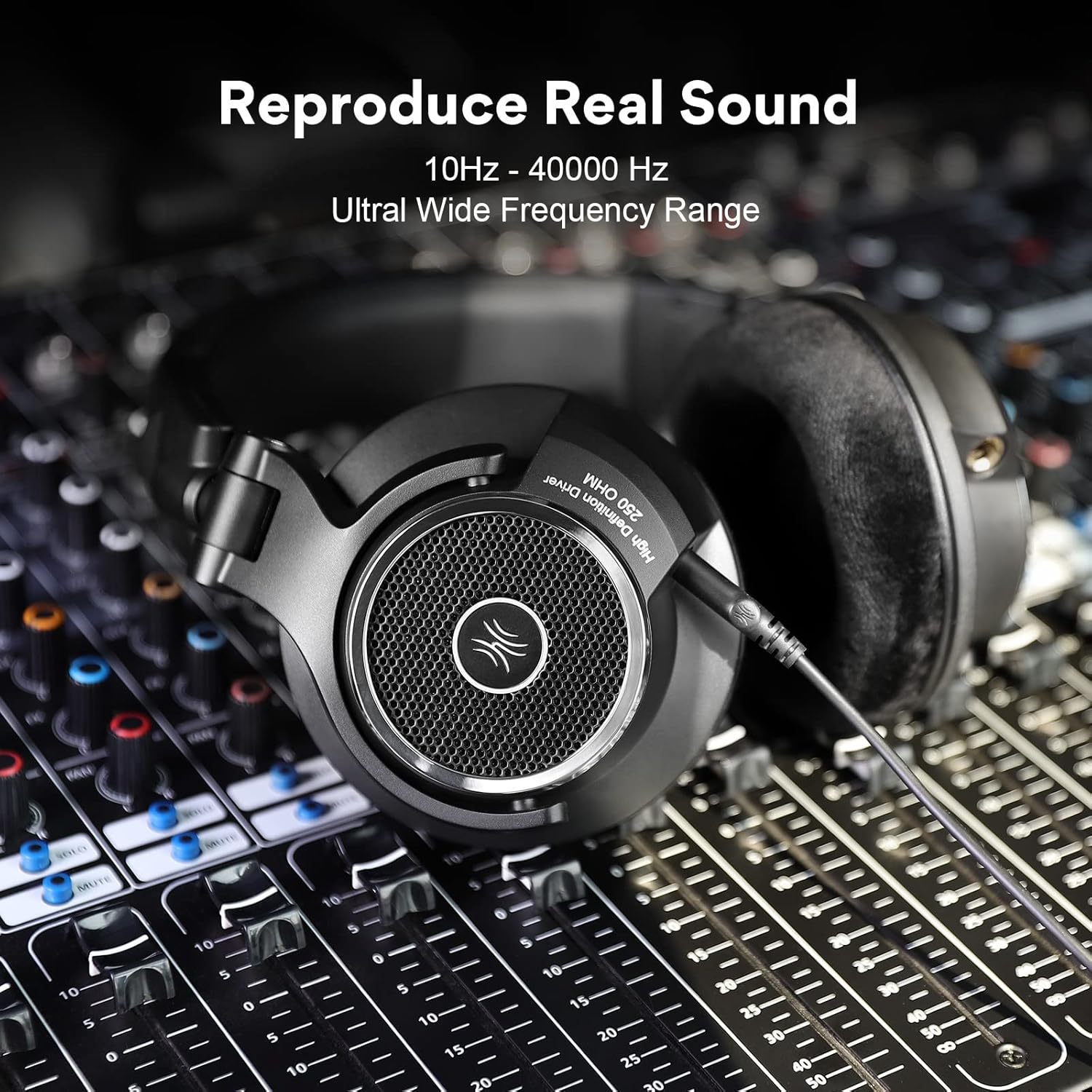 Open Back 250 Ohm Velour Over Ear Headphones C889662