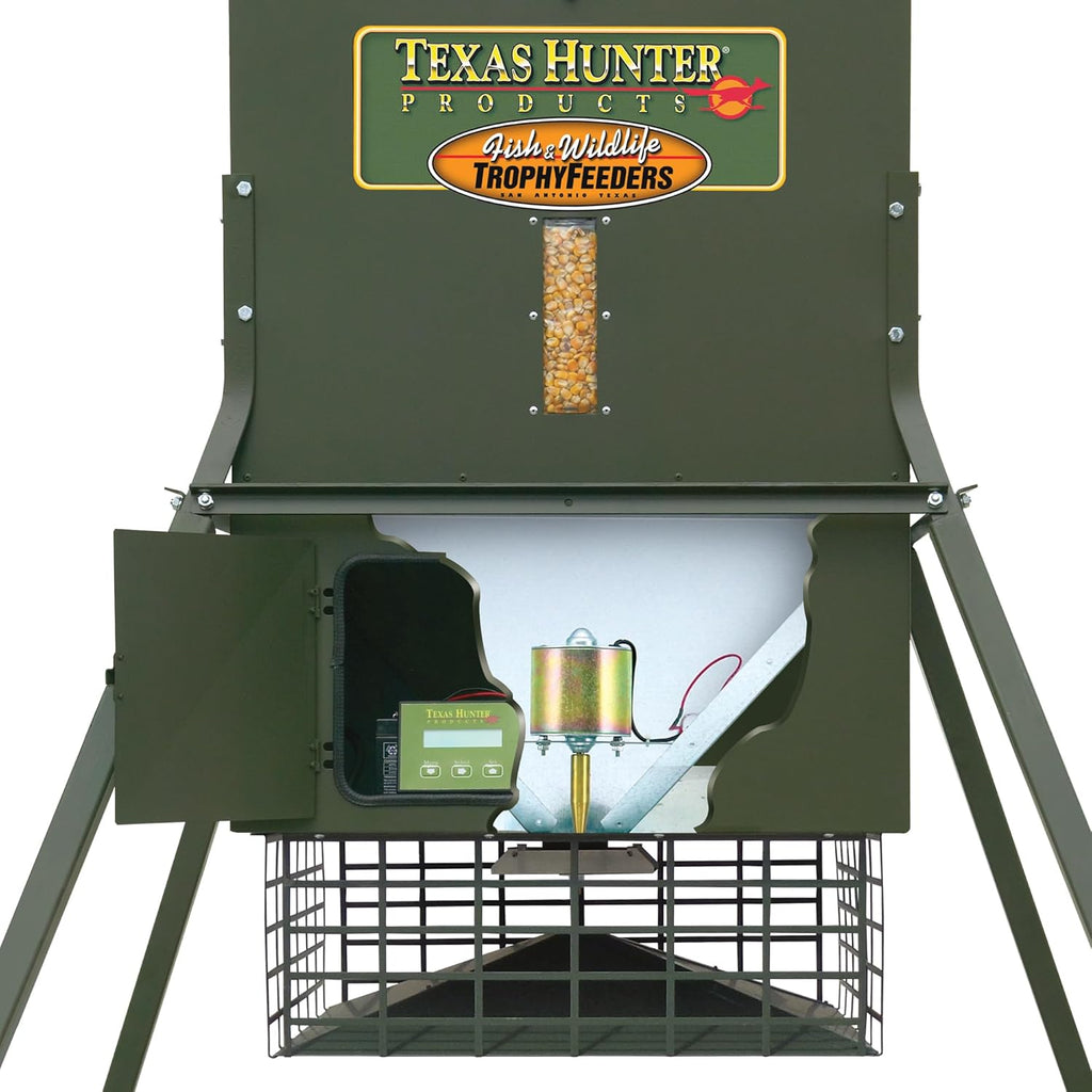 650 lb. Corn Capacity Wildlife Feeder with 8-Foot Heavy-Duty Extension Legs B242
