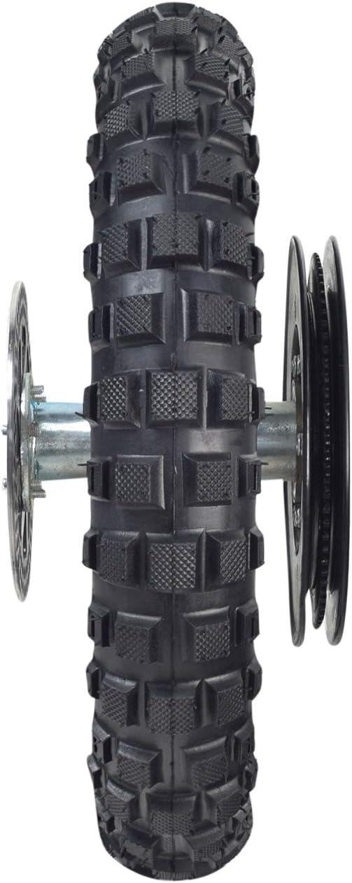 2.5-10 Knobby Tread Tire Rear Wheel Assembly with 80 Tooth Sprocket S682719