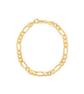 14k Gold Figaro Link Chain Bracelet J330