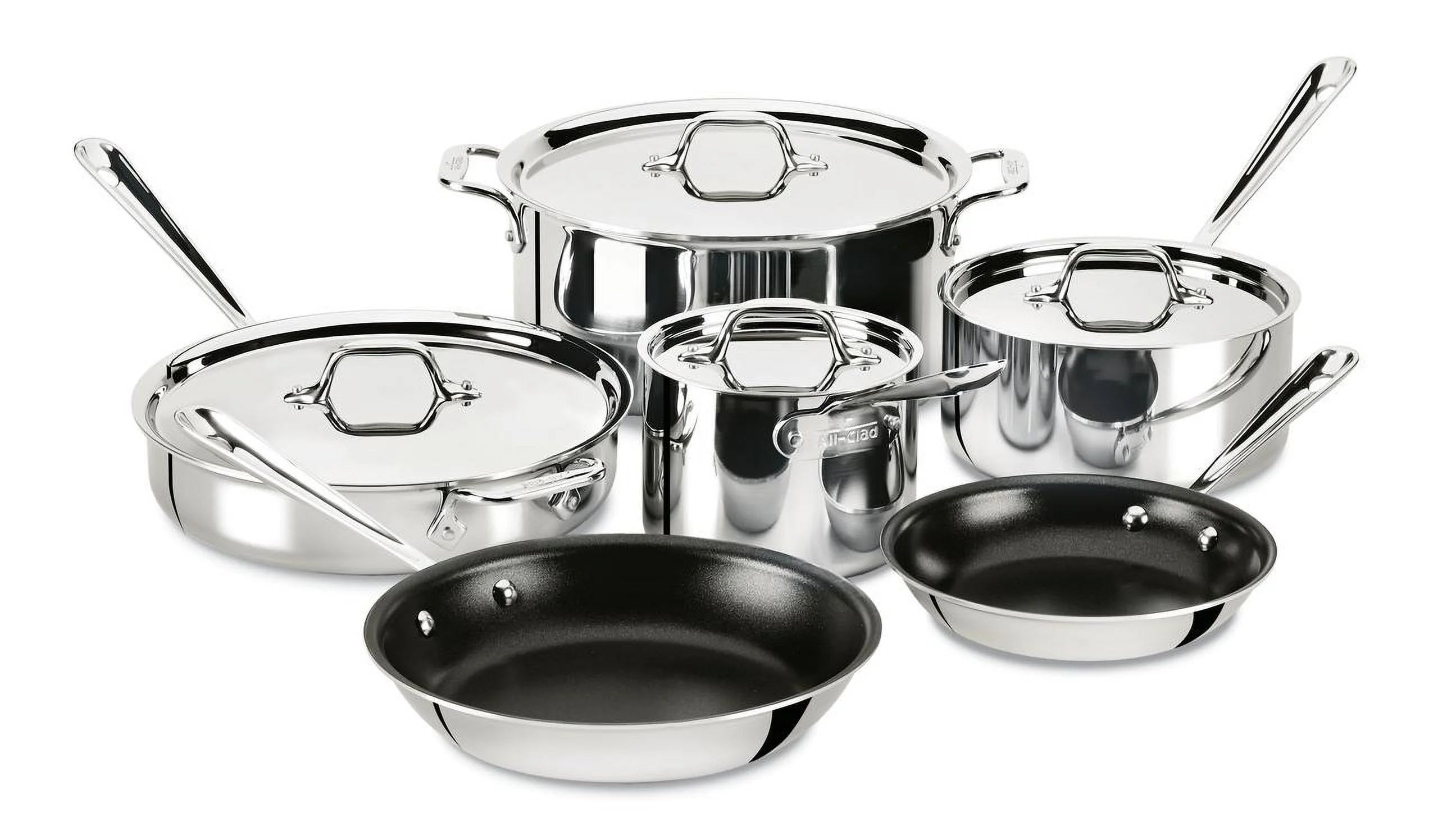 10 piece Nonstick Stainless Cookware Set Z483