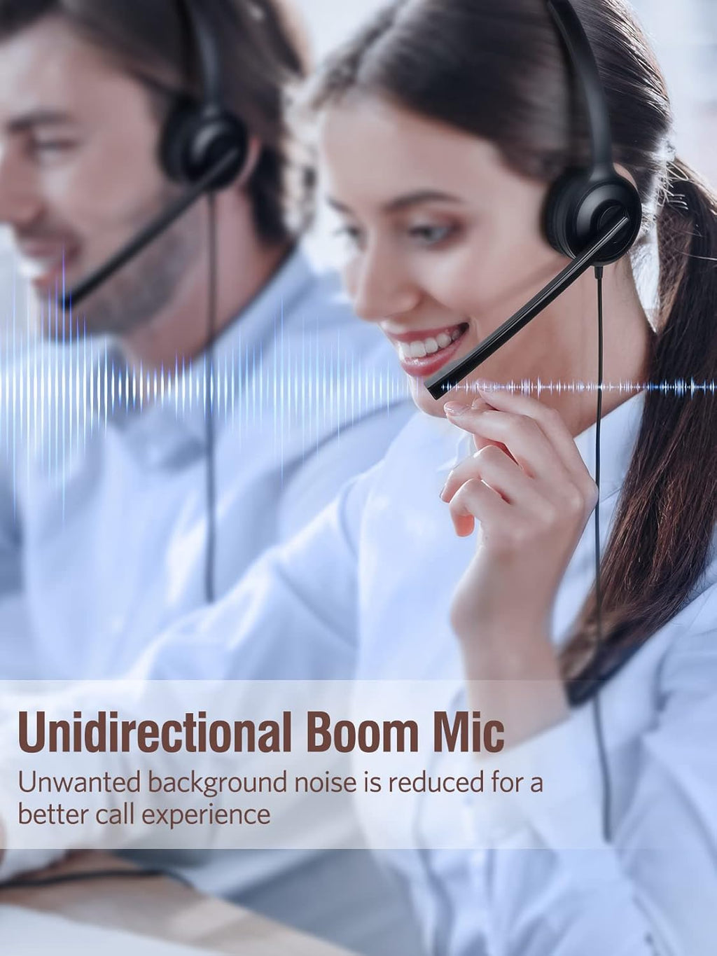 Single-Sided USB Headset with Microphone Noise Cancelling, 2.5mm F1405