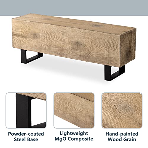 48.4 x 11.8" Light Oak Outdoor Bench L665483