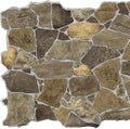 Brown Faux Stone PVC 3D Wall Panel, 3.2 ft X 2.1 ft F850