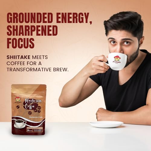Mushroom Instant Coffee 35 Servings Vegan Non-GMO Z376926