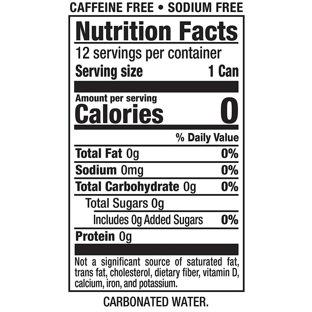 12 oz. Sparkling Seltzer Water Cans (Pack of 12) K766934