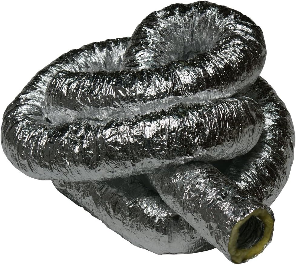 12-Inch by 25-Feet HVAC Insulated Flex Duct Hose F4644