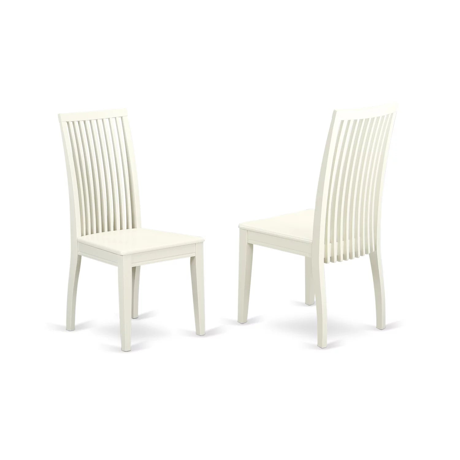 Linen White Wood Dining Chairs (Set of 2) Z71129
