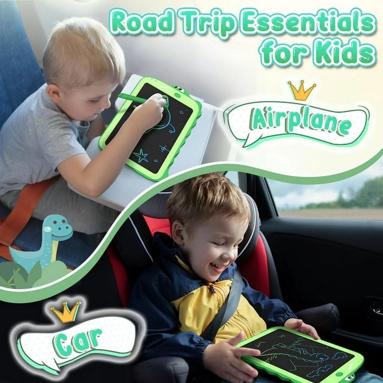LCD Writing Tablet Drawing Board Dinosaur Toys E5468