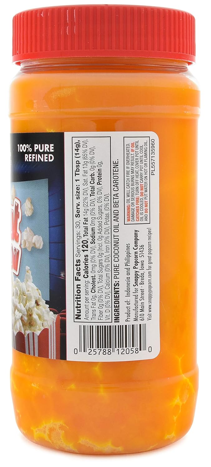 15 oz Coconut Popping Oil, 19 oz Popcorn Salt V224615