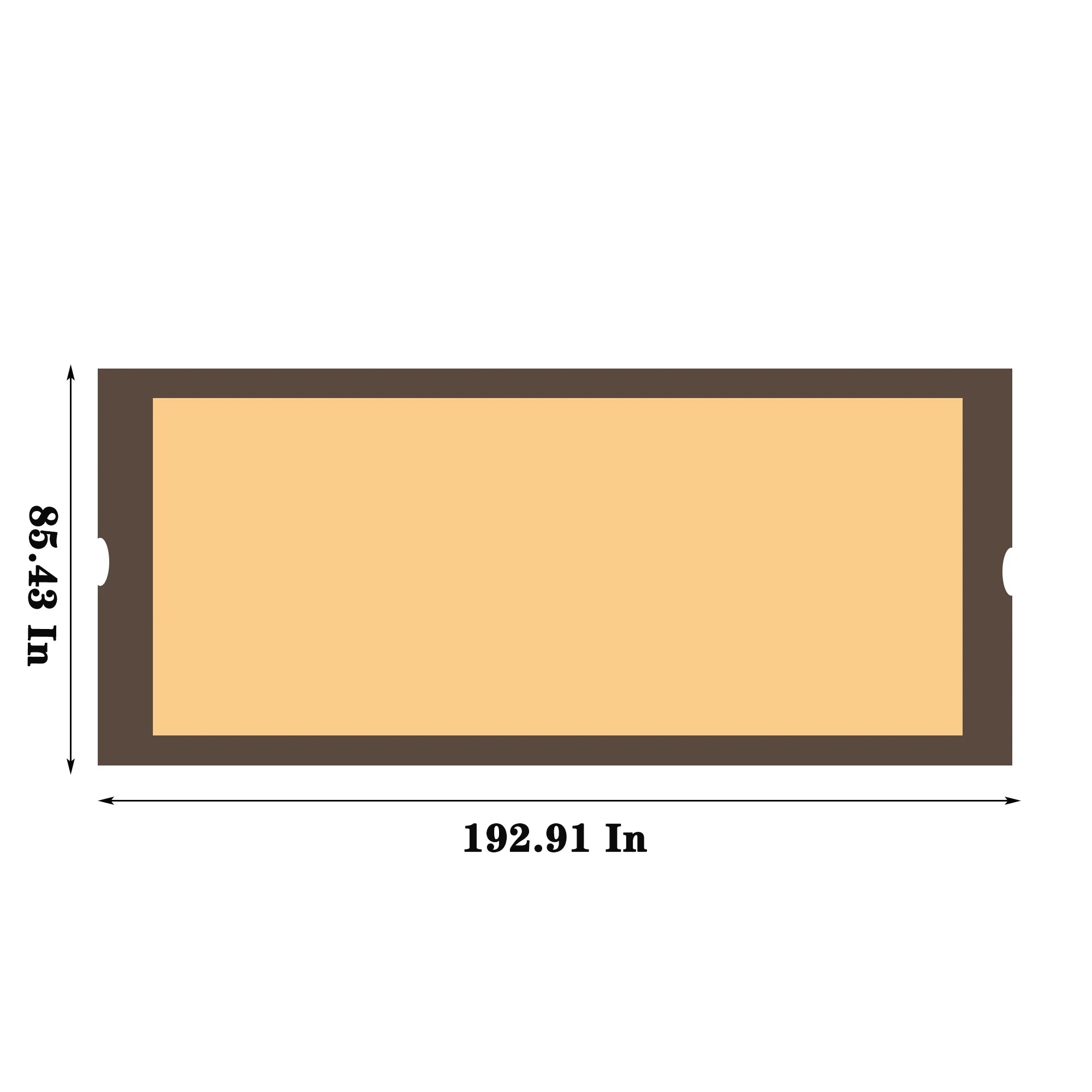 Universal Canopy Cover Replacement For 12X9 Ft Curved Outdoor Pergola O253902