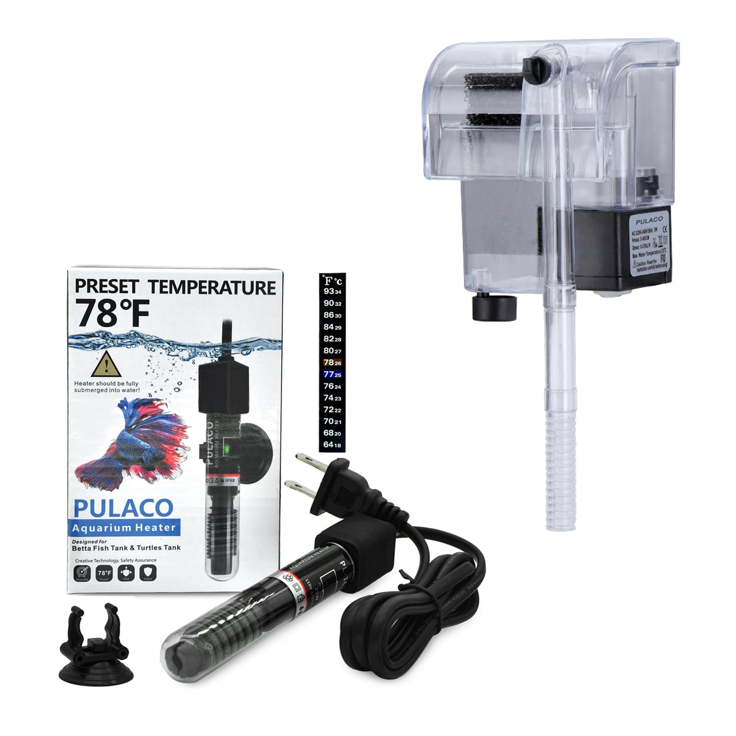 Aquarium Heater and Aquarium Filter R79989
