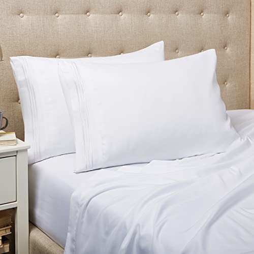Set of 2 Standard White Pillowcases R417