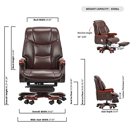 High Back Genuine Leather Office Chair G262073