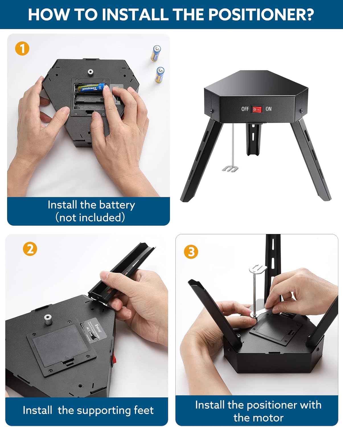 Underwater Fishing Camera Positioner 360° Degree Rotation Tripod with Remote Control Metal Housing D798485