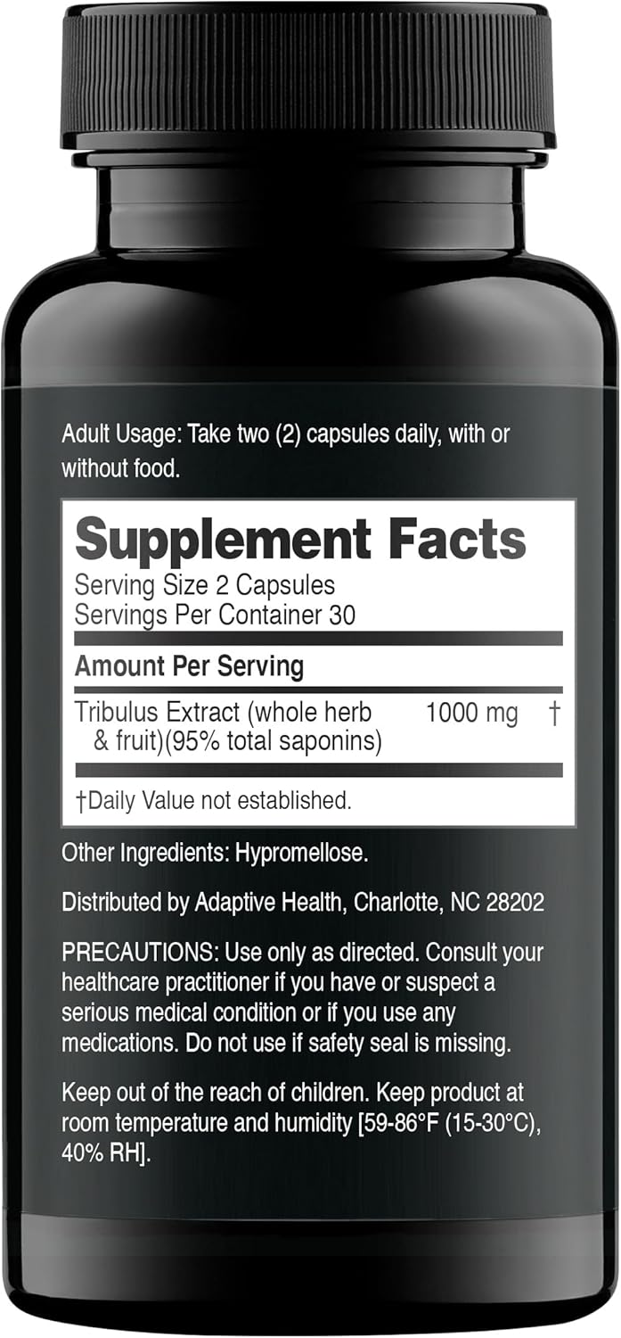 Tribulus Terrestris Extract 1000mg 60 Count Q3493