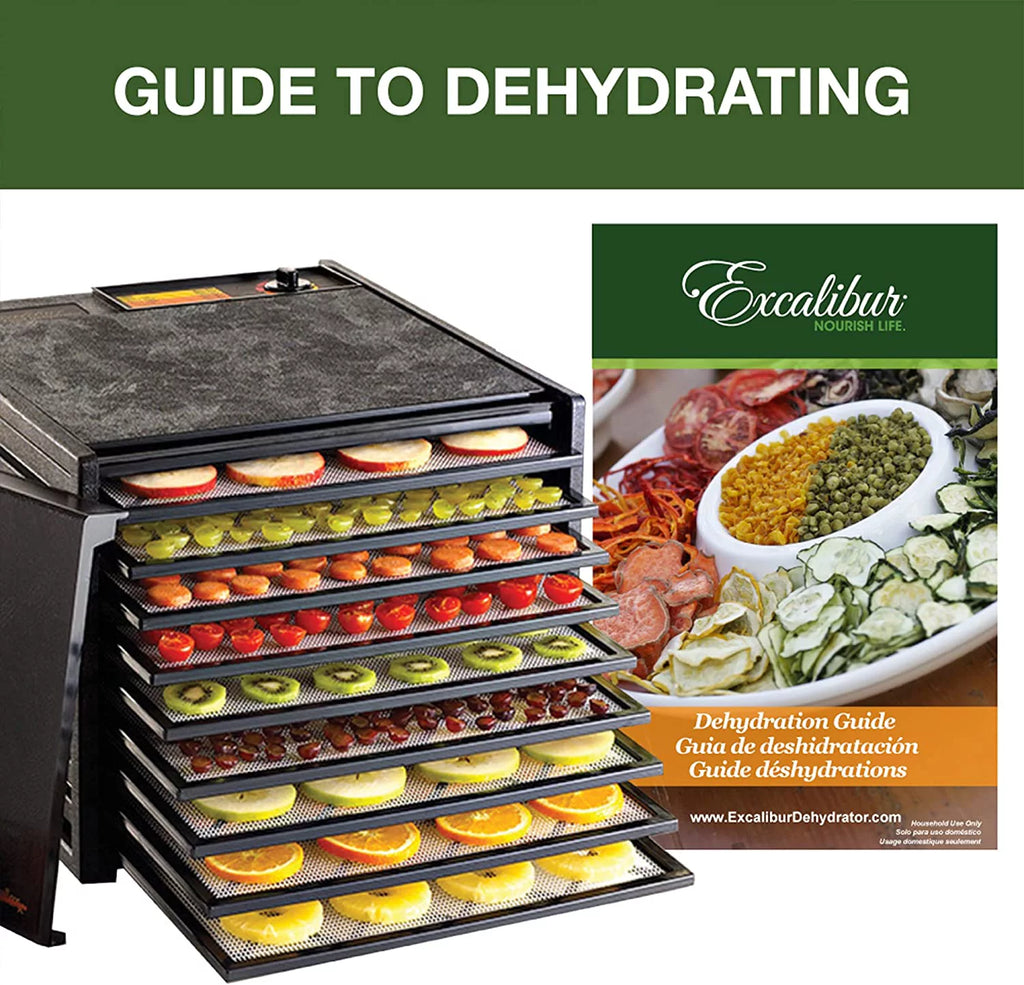Black 9 Trays Electric Food Dehydrator 600 W R7645