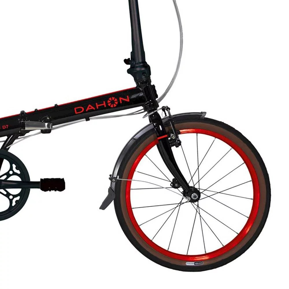 Black & Red 7-Speed Folding Bicycle O217749